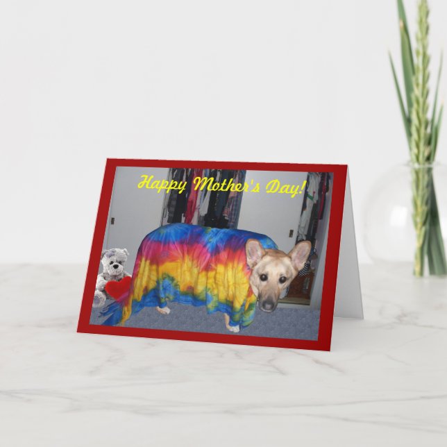 Carte Fête des mères Modélisation des vêtements (Devant)