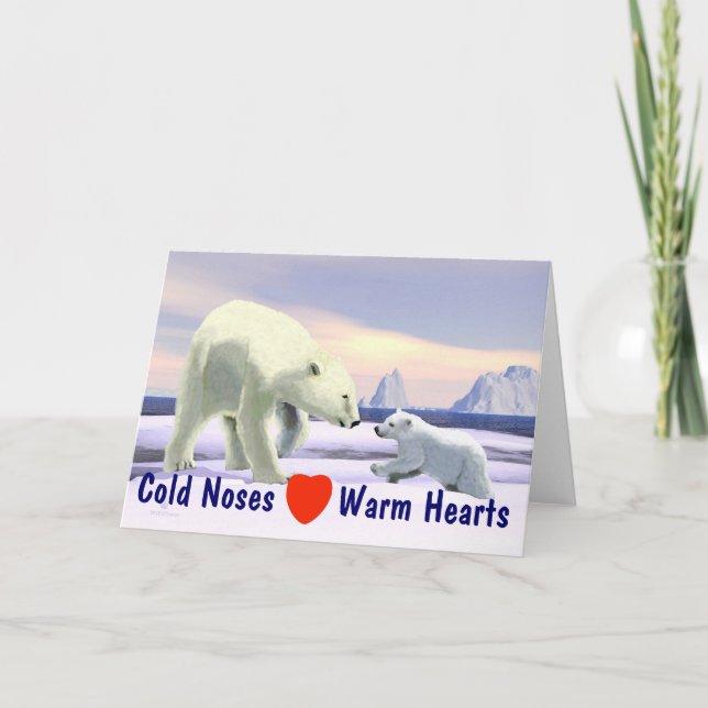 Carte Fête des mères - Ours polaire (Devant)