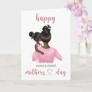 Carte Fête des mères Personnalisé mignon rose