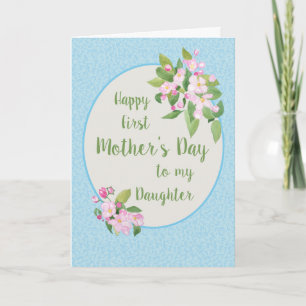 Carte Fête des mères pour la fille, Apple Blossom