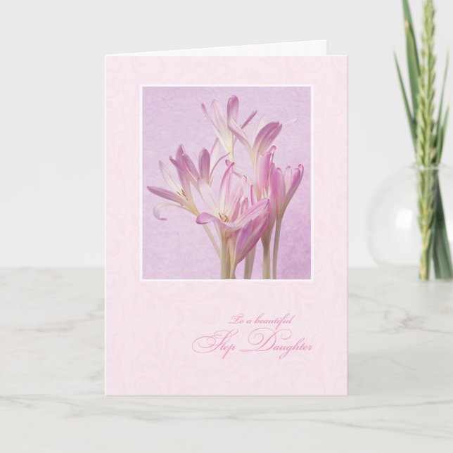 Carte Fête des mères pour la fille au pas (Devant)