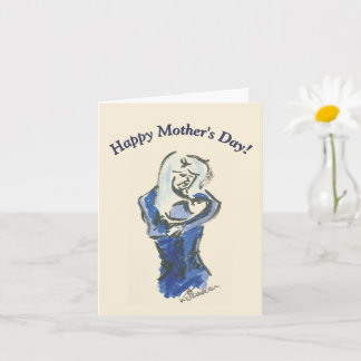 Carte "Fête des Mères" pour Maman et Bébé