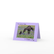 Fête des Mères pour Soeur Mare & Foal Photo Note