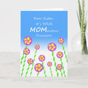 Carte Fête des Mères pour Soeur, MOMentous Occasion Pun