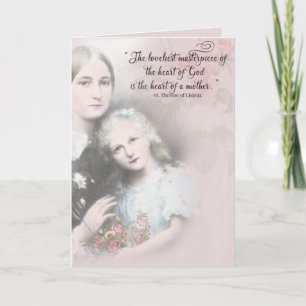 Carte Fête des mères religieuses St. Therese Zelie Marti