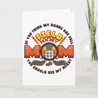 Carte Fête des Mères S Cool Sport Hockey sur gazon Maman