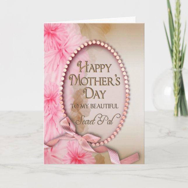Carte Fête des mères - Secret Pal - Soft and Feminine (Devant)