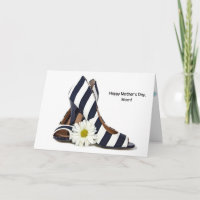 Fête des mères talons hauts avec marguerite