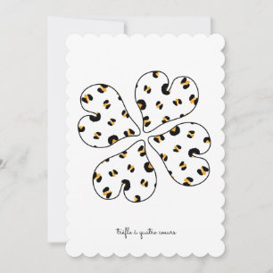Carte fête des mères - Trèfle à 4 feuilles
