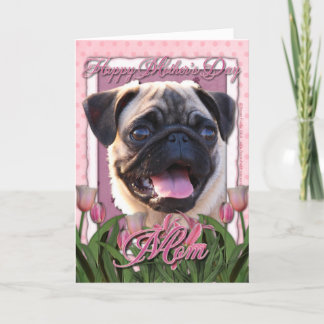 Carte Fête des mères - Tulipes roses - Carlin