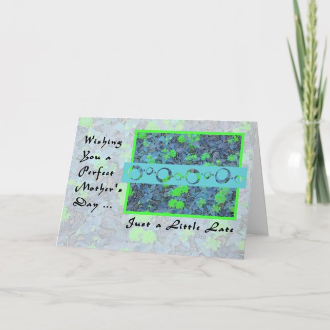 Carte Fête des Mères un peu tard (Devant)