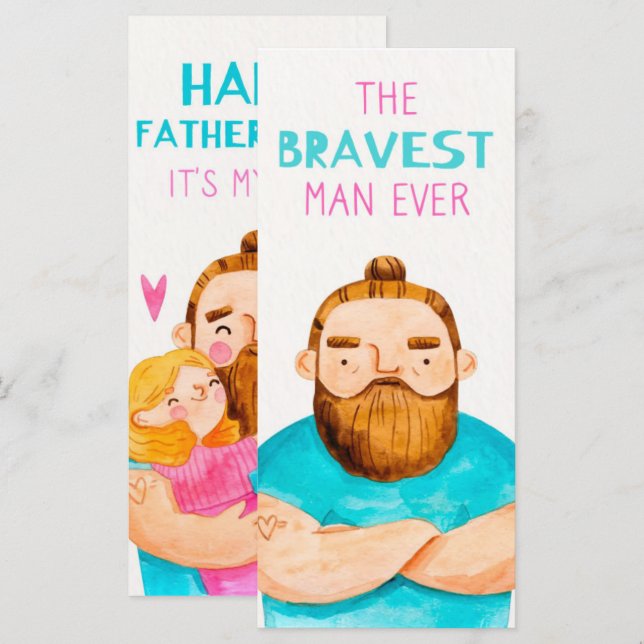 Carte Fête des pères (Devant / Derrière)