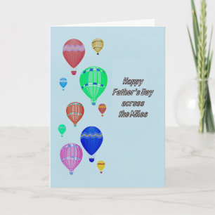 Carte Fête des pères à travers les kilomètres