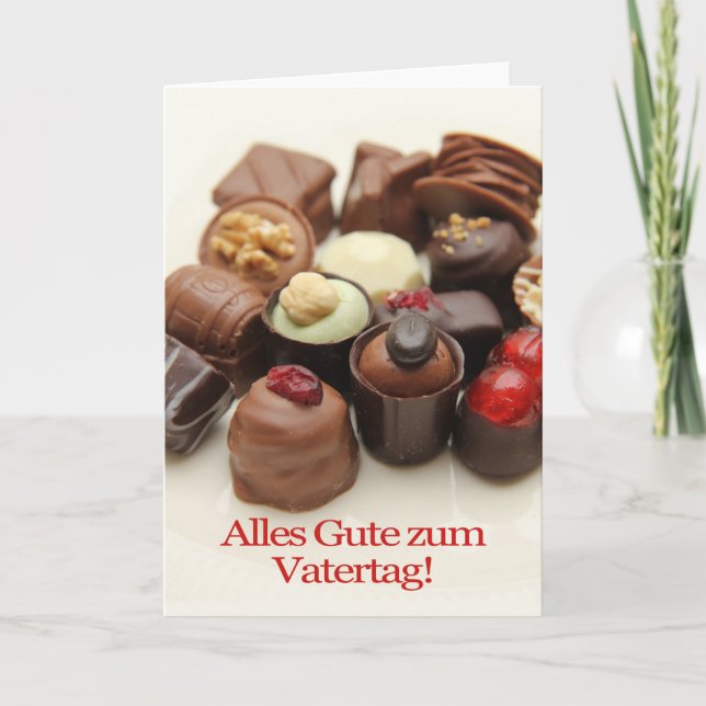 Carte fête des pères allemande Happy (Devant)