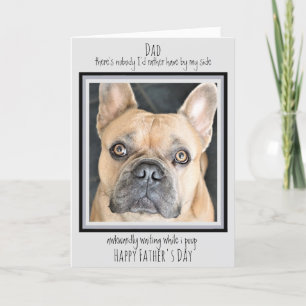 Carte Fête des pères amusante - Jolie Chien Photo pour a