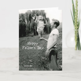 Carte fête des pères avec balancier bébé