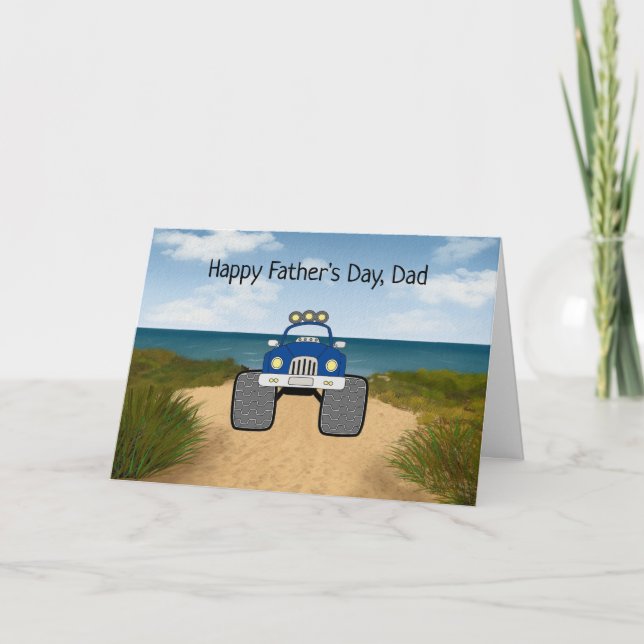 Carte fête des pères avec Super Truck (Devant)
