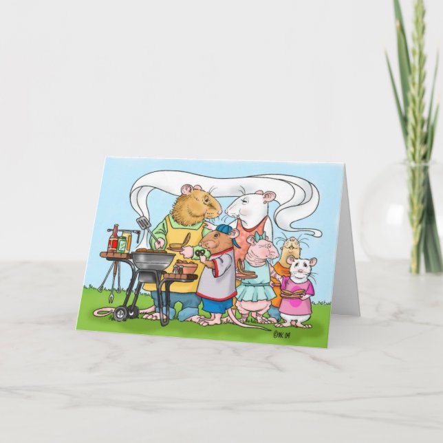 Carte Fête des pères barbecue (Devant)