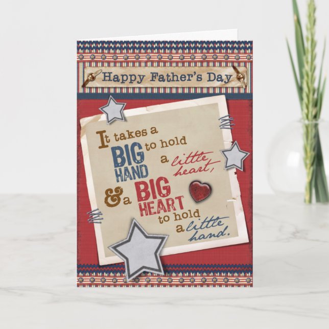 Carte Fête des pères Big Heart (Devant)