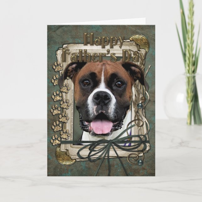 Carte Fête des pères - boxeur - Vindy (Devant)