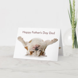Carte Fête des pères Bulldog