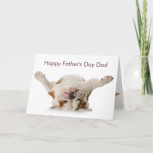 Carte Fête des pères Bulldog