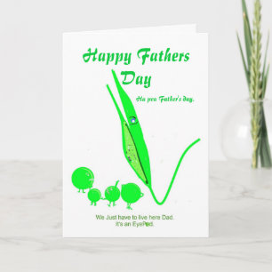 Carte fête des pères Card Pea plaisanterie
