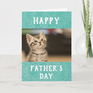Carte Fête des pères Chat Papa Meilleur au monde de la p