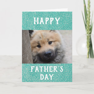 Carte Fête des pères Chien Papa Meilleur du monde jamais