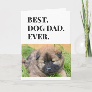 Carte Fête des pères Chien papa meilleur jamais animal d