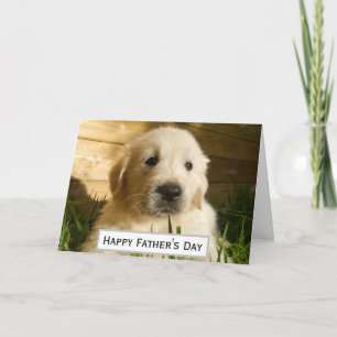 Carte Fête des pères Chien papa Meilleur Meilleur Jamais