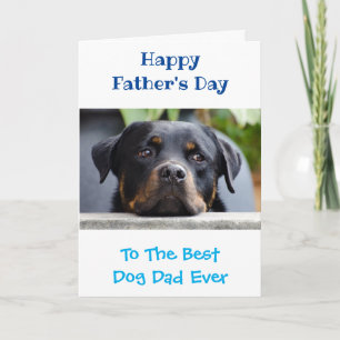 Carte Fête des pères Chien Papa photo du meilleur au mon
