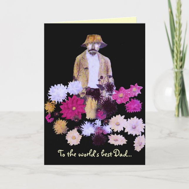 Carte Fête des pères Dahlia Gardener (Devant)