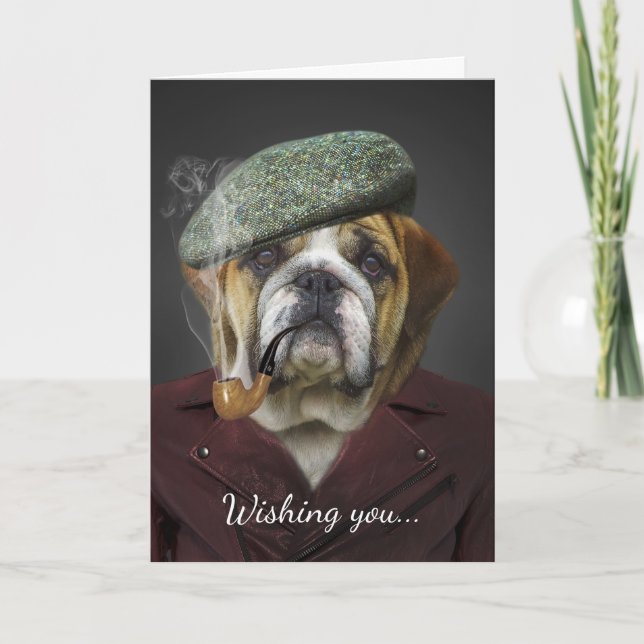 Carte Fête des pères de chien (Devant)