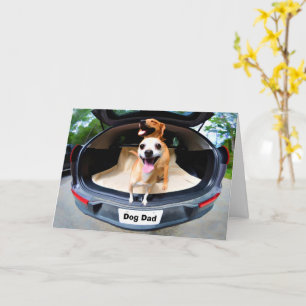 Carte Fête des pères de chiens mignons