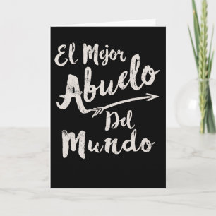 Carte Fête des pères d'EL Mejor Abuelo Del Mundo Grandpa
