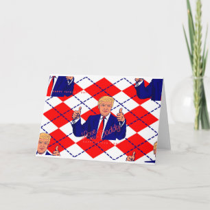 Carte fête des pères donald trump