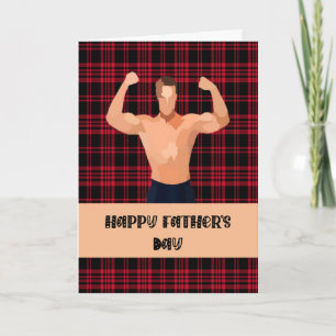 Carte fête des pères en Lumberjack Plaid pour Frèr