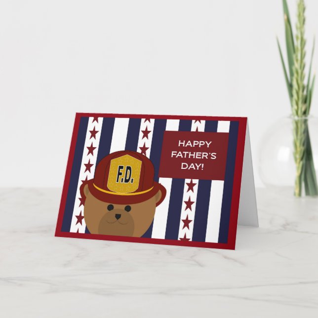 Carte Fête des pères heureuse à mon héros et papa de (Devant)