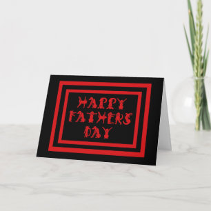CARTE FÊTE DES PÈRES HEUREUSE - ANIMAUX FAMILIERS