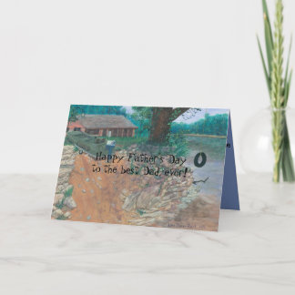 Carte Fête des pères heureuse au meilleur papa, jamais !