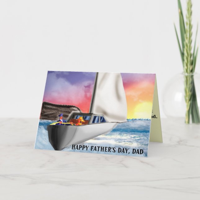Carte FÊTE DES PÈRES HEUREUSE, PAPA de votre fils (Devant)