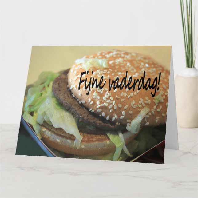 Carte Fête des pères hollandaise heureuse (Devant)