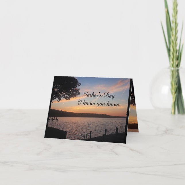 CARTE FÊTE DES PÈRES JE SAIS QUE TU SAIS (Devant)