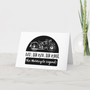 Carte Fête des pères légendaire de la moto père The Man 