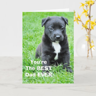 Carte Fête des Pères Meilleur Papa de Chien