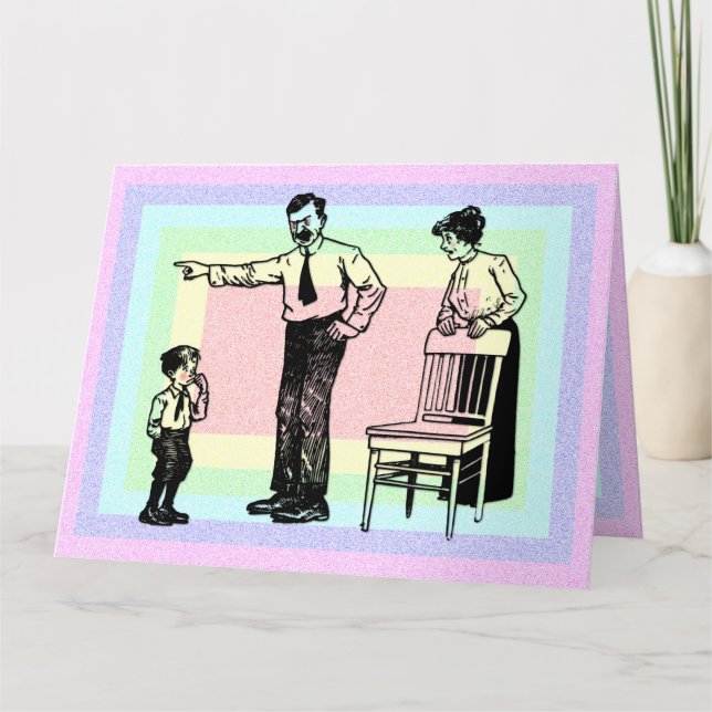 Carte Fête des pères merdique (Devant)