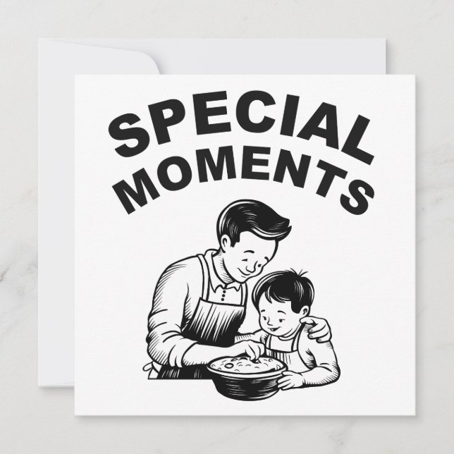 Carte Fête des pères Moments spéciaux (Devant)