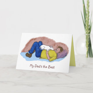 Carte Fête des pères "Mon père est le meilleur" Card