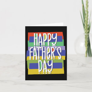 Carte Fête des pères papa pour papa fils fille Toddler K